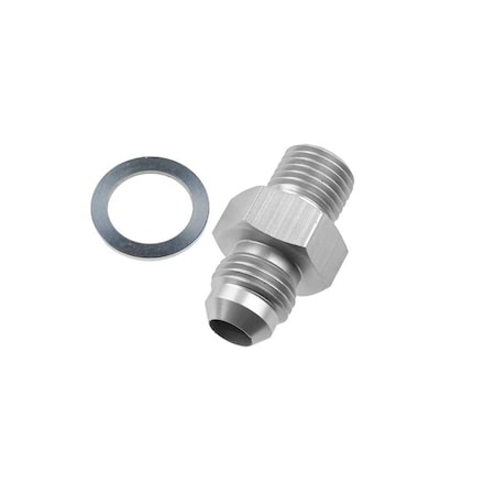 Red Horse Performance -08 MALE AN/JIC FLARE TO 1/4"NPSM TRANSMISSION FITTING -CLEAR-2PCS 8262-08-04-5